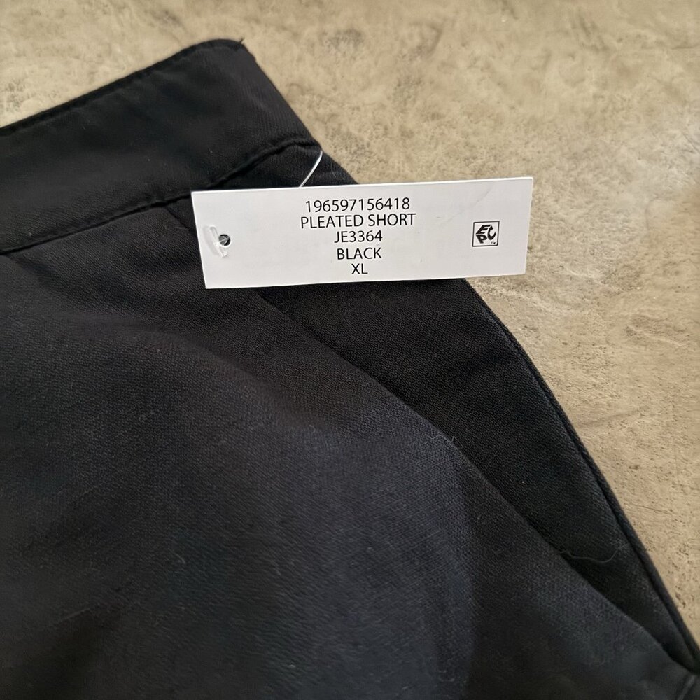 Joie Women’s Pleated Shorts Black Size XL Cotton Linen Blend NWT MSRP $158 - Picture 7 of 12